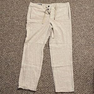 Perry Ellis Mens Linen Pants 36 Waist 32 Length Preowned